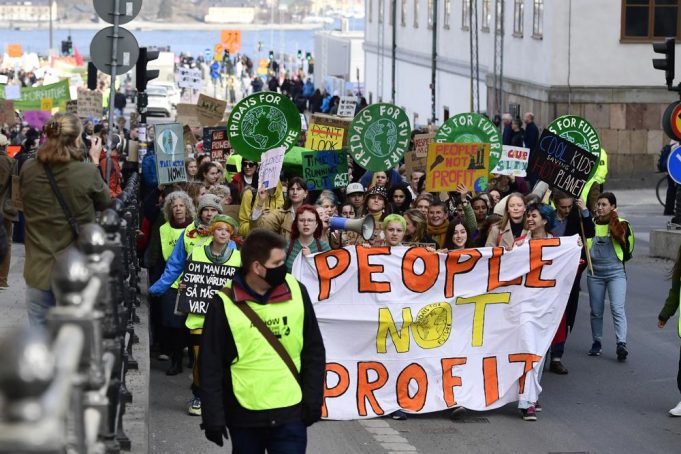 Activists stage global climate protest, slam Ukraine war